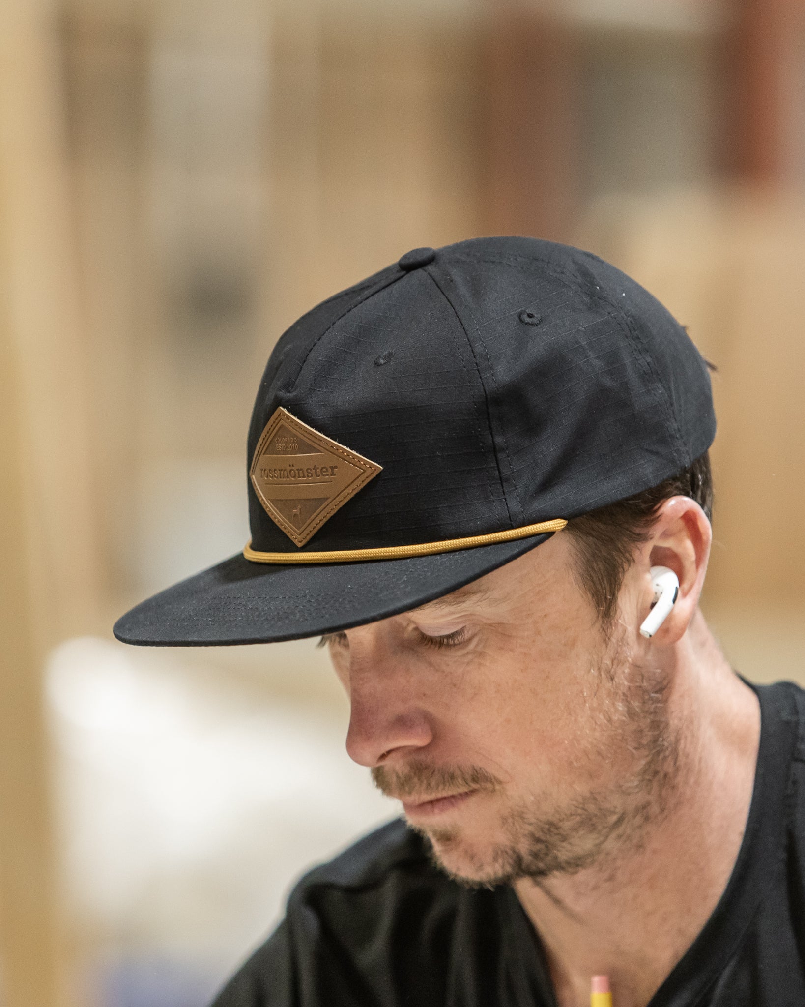 Rossmonster OG Leather Patch hat