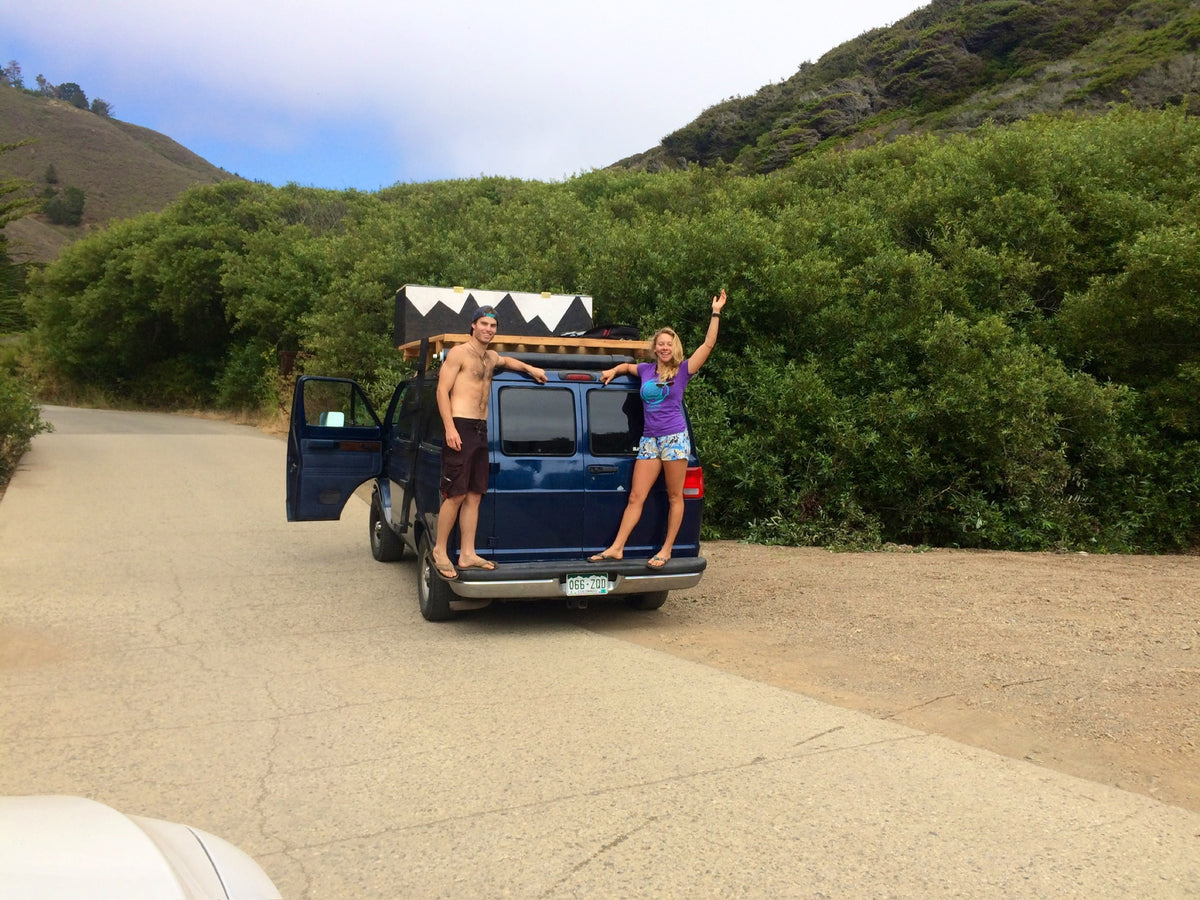 Luke and Caroline on the back of the Ram