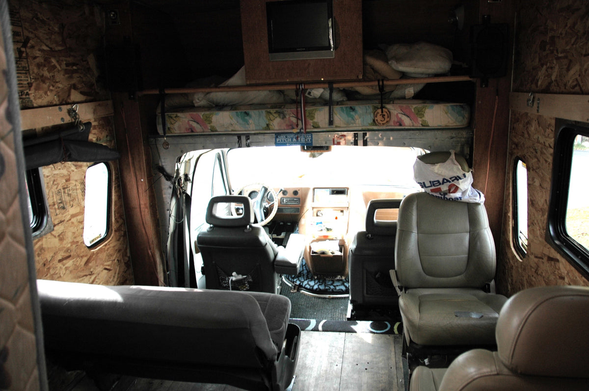 Forward — a bunk over the cab
