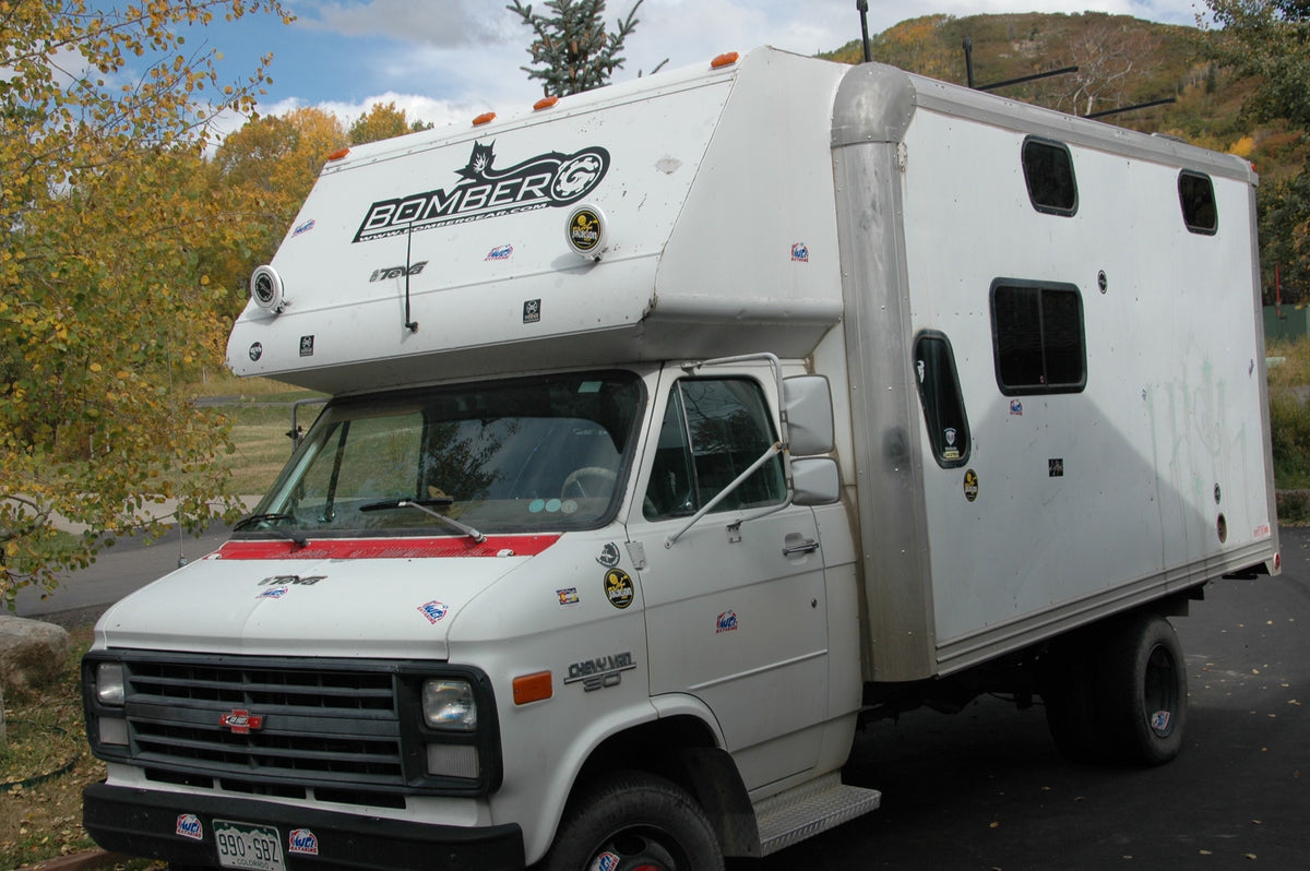 The rig — the white box van, Steamboat